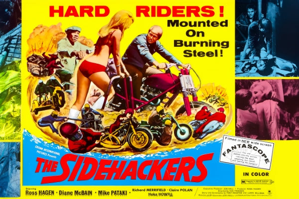 Vintage Movie The Side Hackers Remastered - Postickers™ Poster Print