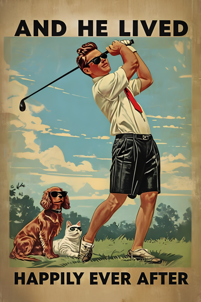 And HE Lived Happily Ever After - Postickers™ Poster Print