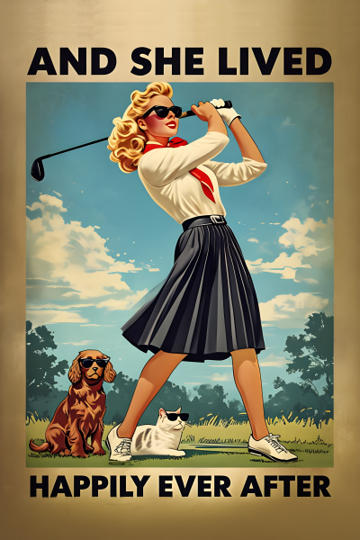 And SHE Lived Happily Ever After - Postickers™ Poster Print