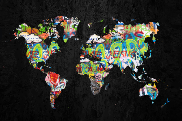 Street World - Postickers™ Poster Print