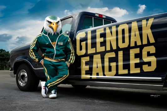 Schools Glen Oak Eagles G-Eagle 1 - Postickers™ Poster Print