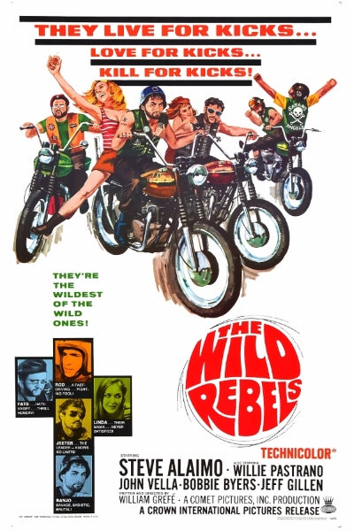 Vintage Movie Wild Rebels Remastered - Postickers™ Poster Print