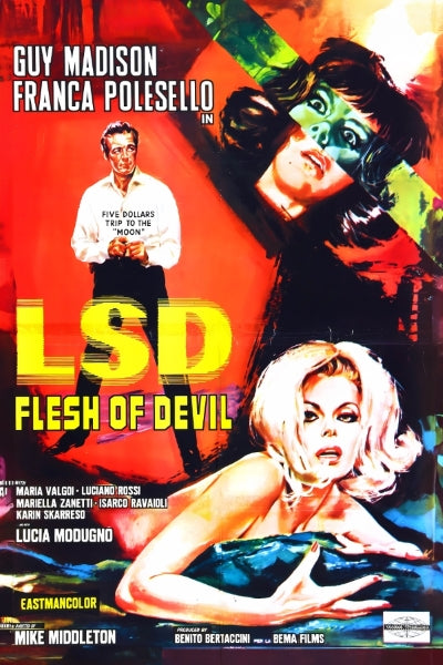Vintage Movie LSD Remastered - Postickers™ Poster Print