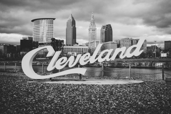 Cleveland Sign Sculpture - Postickers™ Poster Print
