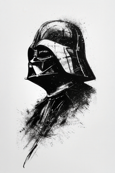 Darth 1 - Postickers™ Poster Print