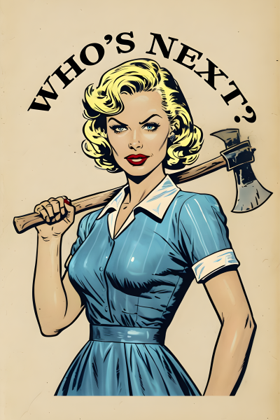 Who's Next Blonde Woman - Postickers™ Poster Print