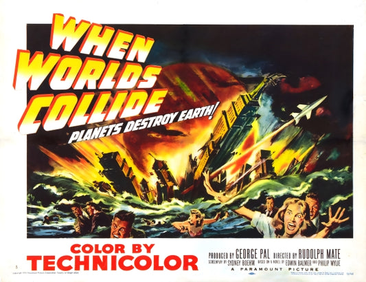 Vintage Movie When Worlds Collide Remastered - Postickers™ Poster Print